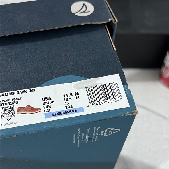 Sperry Men's Brown and Cream Boat Shoes - Picture 3 of 3